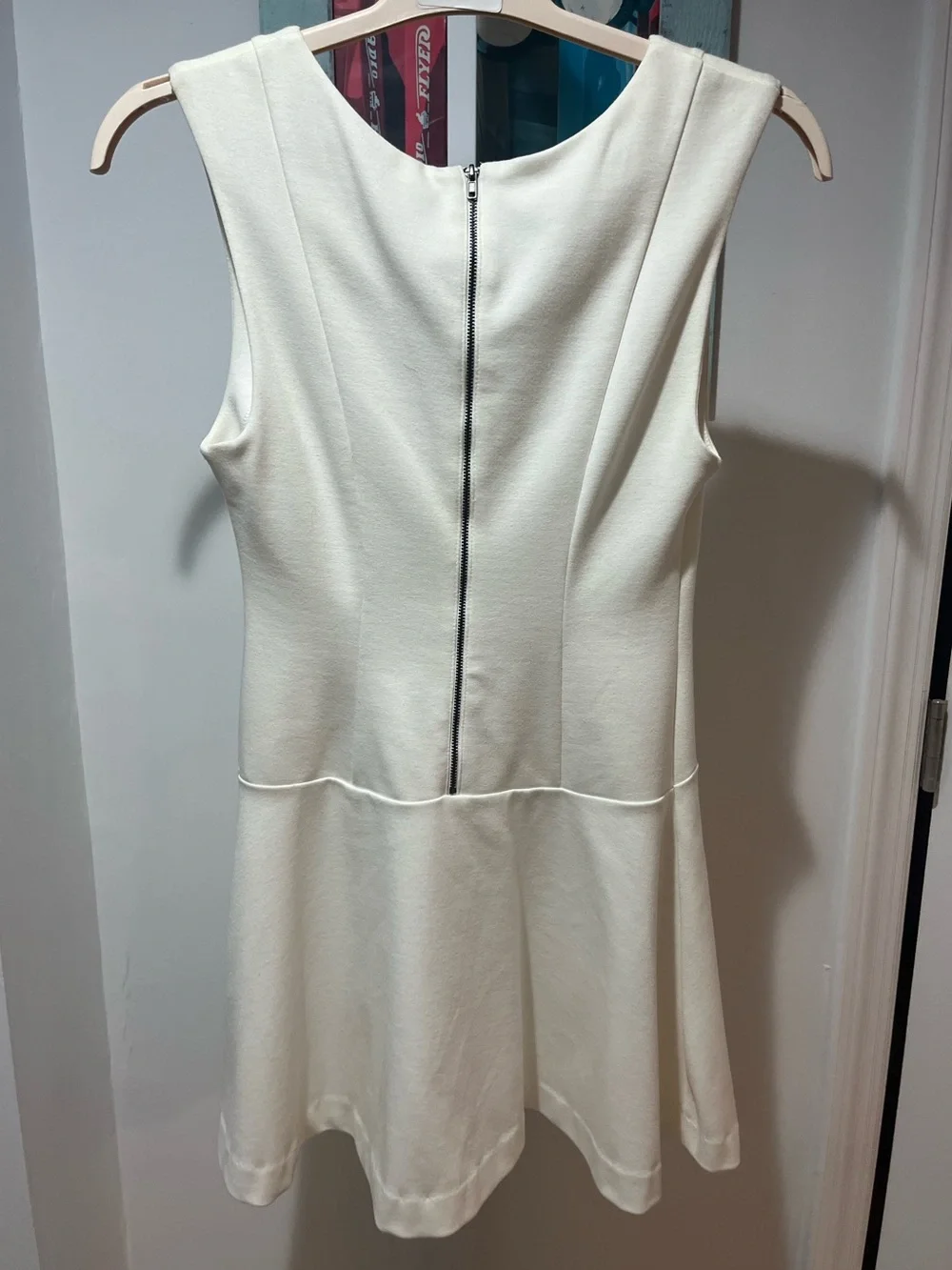 Free People sleeveless fit-and-flare ponte mini dress